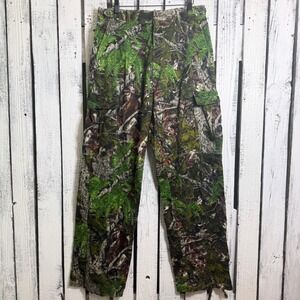 Mothwing Camo Cargo Pants Men's Medium Flannel Hunting Outdoor Drawstring Ankle